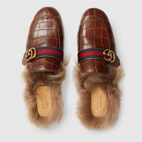 latest gucci slippers for guys|gucci crocodile slippers.